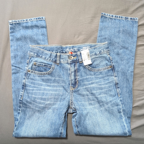 NWT The children's place boy straight leg blue jeans size 10 - Picture 1 of 7